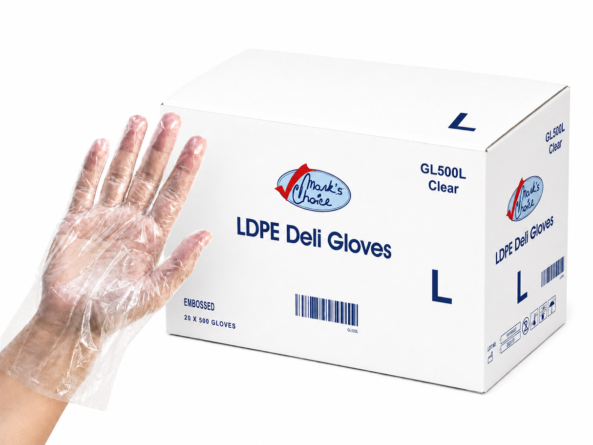 Large Low-Density Polyethylene Deli gloves