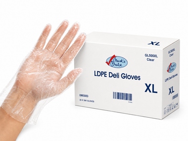 Extra Large Low-Density Polyethylene Deli gloves