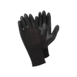 Large Black 1/2 Coated Nitrile PU Glove