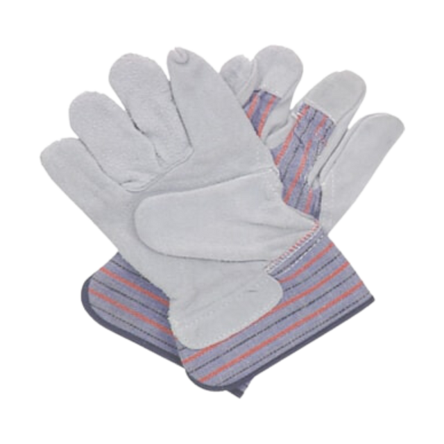 Green Leather Gloves - GL951 - 12 Pairs, 10b/mc