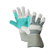 Heavy Duty Green Leather Gloves