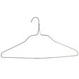 16" Gold Shirt Hanger, 14.5 Gauge