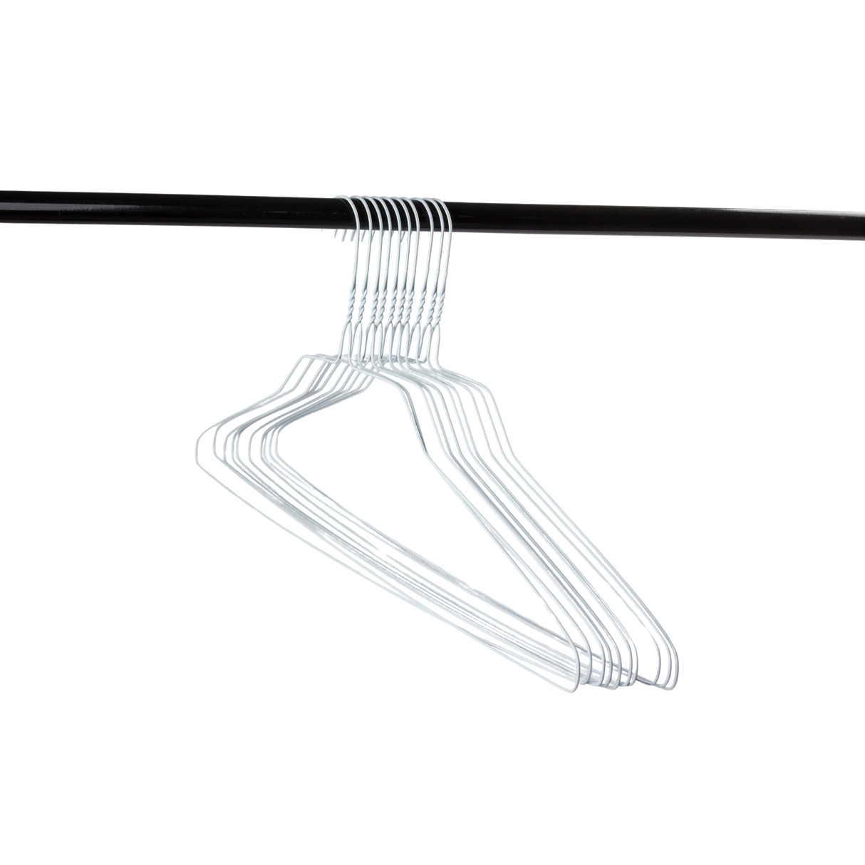 18" White Shirt Hanger, 14.5 Gauge