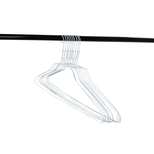 18" White Shirt Hanger, 14.5 Gauge