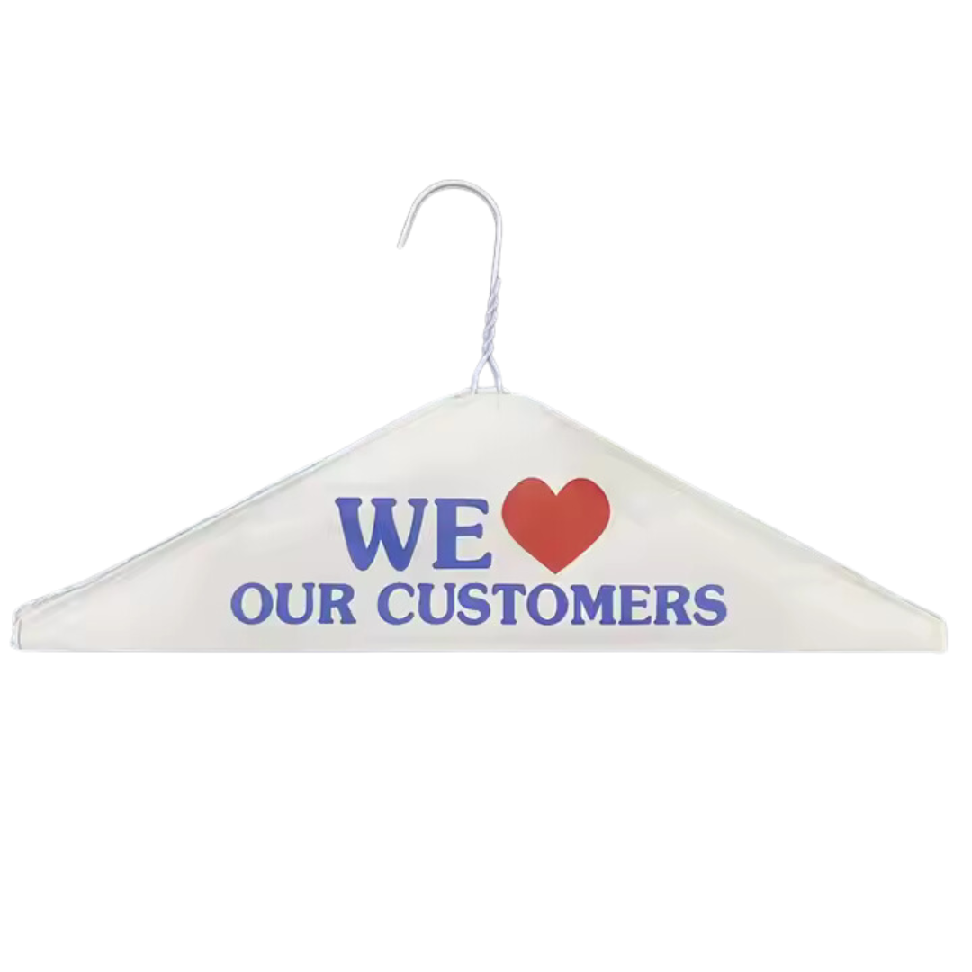 Caped Hanger - HA40W-1 - 500 pcs, 9x3/S