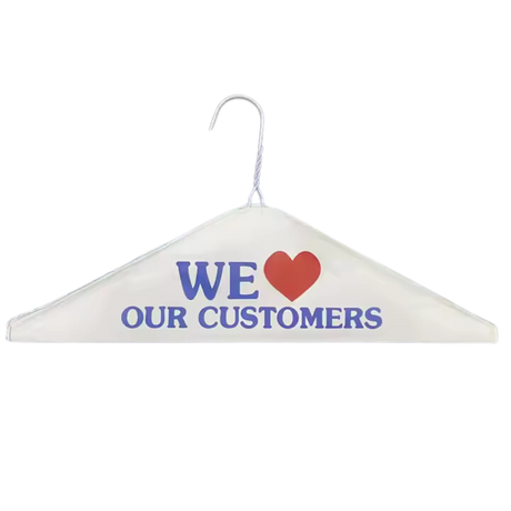 Caped Hanger - HA40W-1 - 500 pcs, 9x3/S