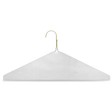 16" Gold Plain Caped Hanger, 13 Gauge