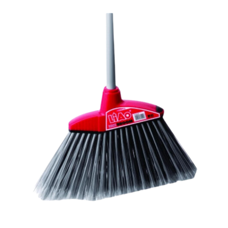 9" Plastic Head Angle Broom with 6-7" Bristle and 52" Metal Handle