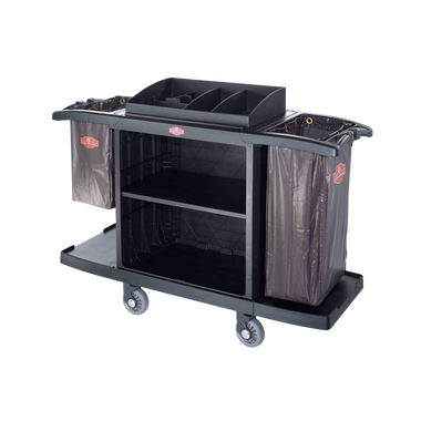 Plastic Housekeeping Cart Open Design without Doors