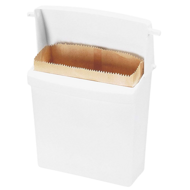 7" X 4" x 10" Brown Waxed Sanitation Bags
