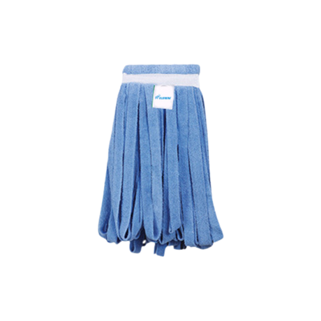 14 oz Wide Strip Blue Microfiber Mop Head