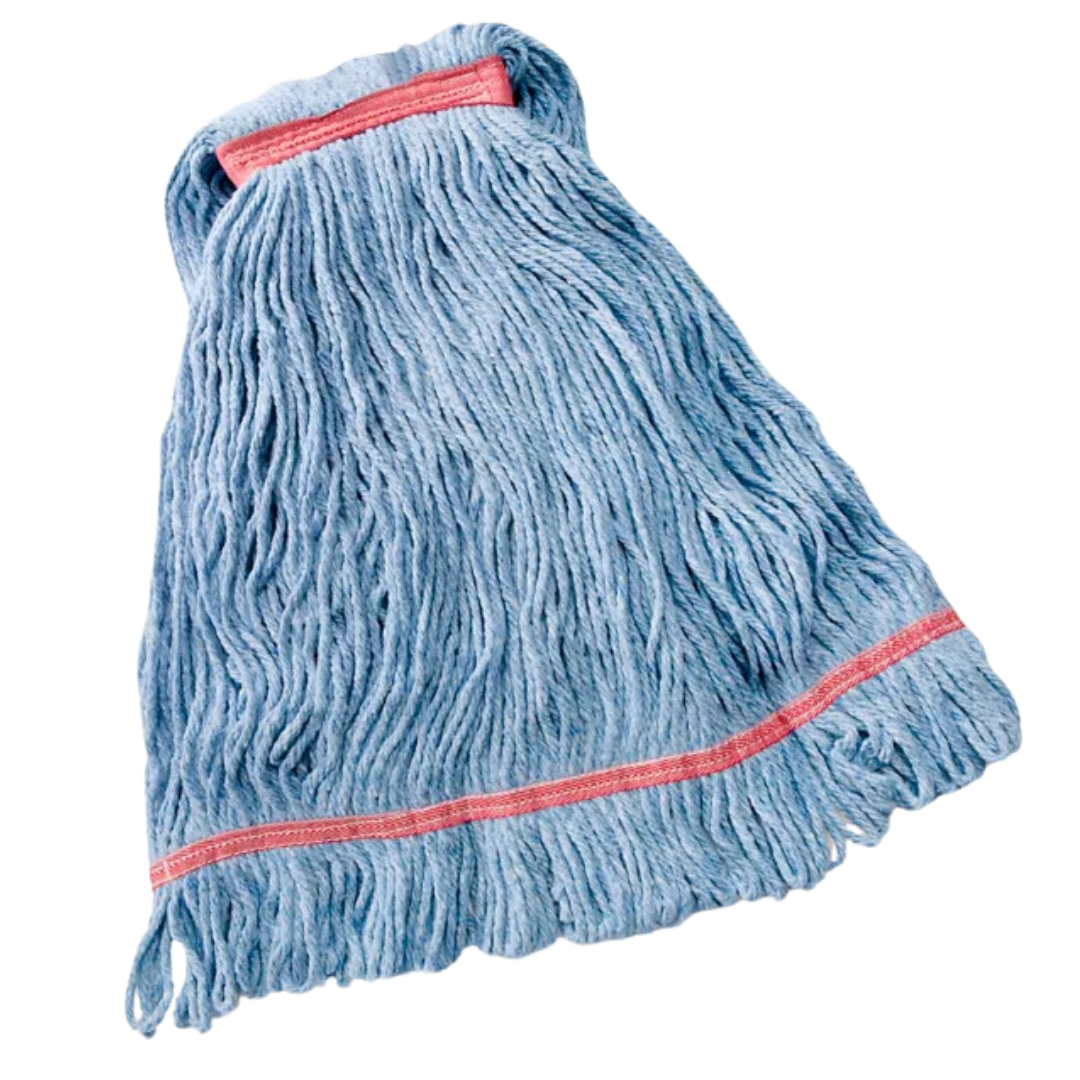 24 oz Blue Narrow Band Cotton Mop Head
