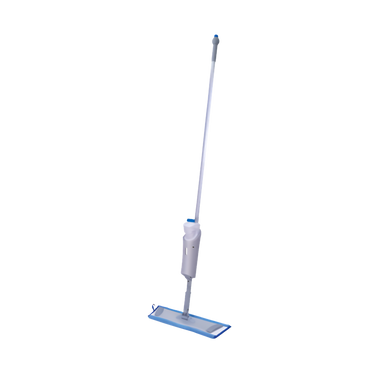 Water spray flat mop handle