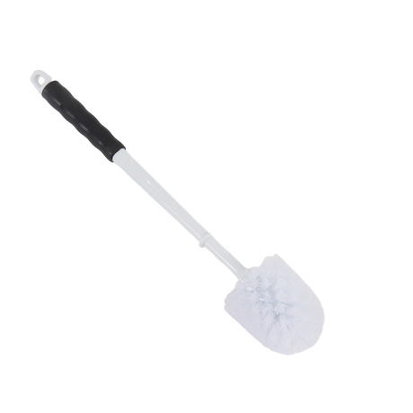 7.5 x 7.5 x 42.0cm White Toilet Brush with Plastic Handle PP Fill