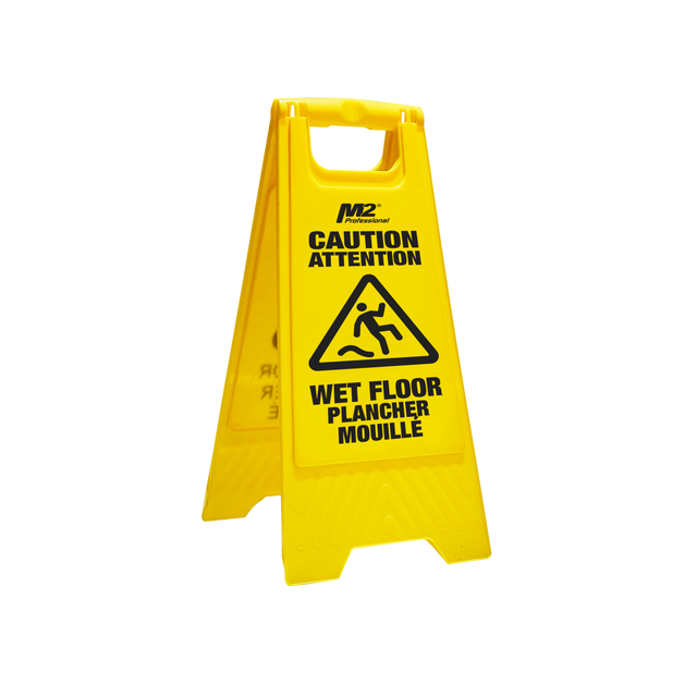 24" Wet Floor Sign - in English and French