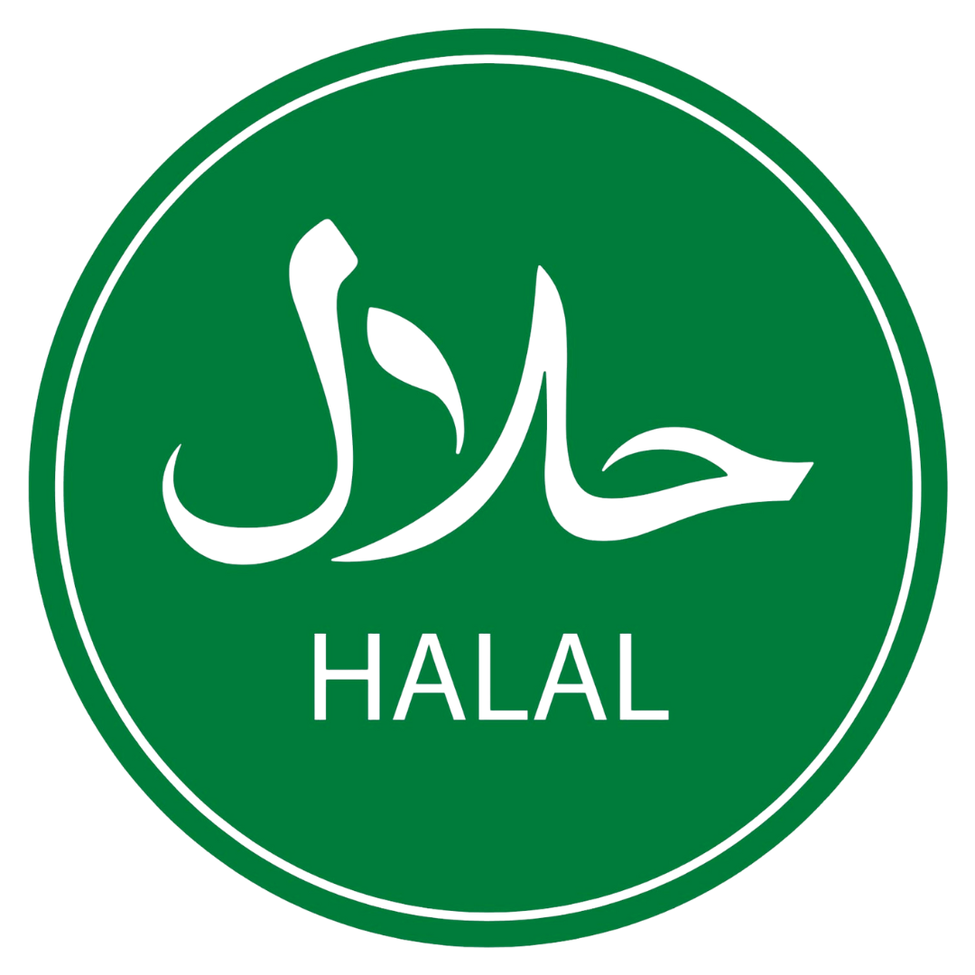 Halal Food Sticker Label
