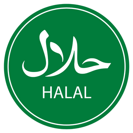 Halal Food Sticker Label