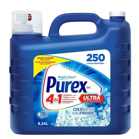 9.24L Purex Laundry Detergent for Cold Water