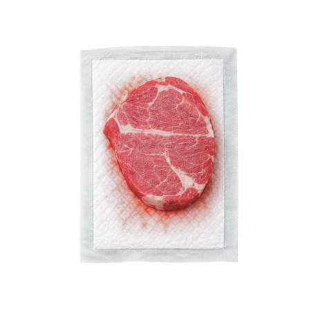 4″ x 7″ White Meat Pad - 2000pcs