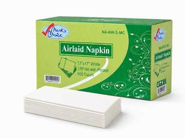 1/8 Fold, Plain Airlaid Pocket Napkins