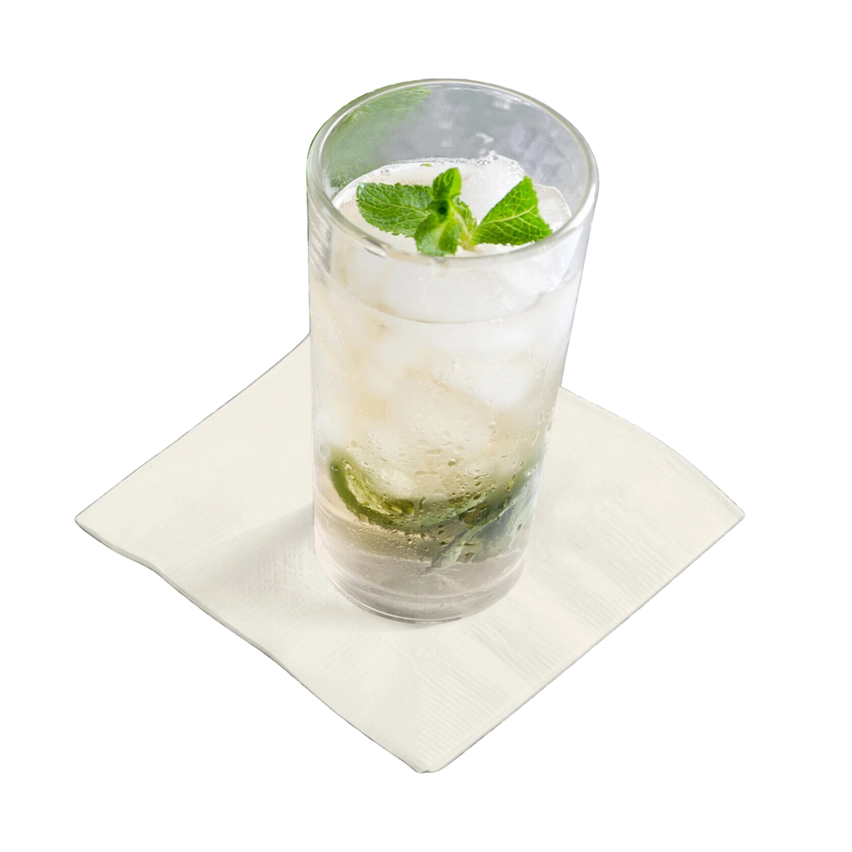 2 ply White Cocktail/Beverage Napkins