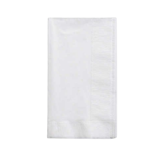 2 ply, 1/8 Fold White Dinner Napkins