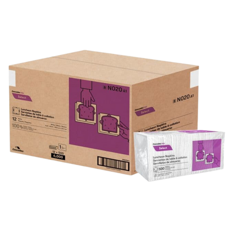 1 ply, 1/4 Fold Lunch Napkins