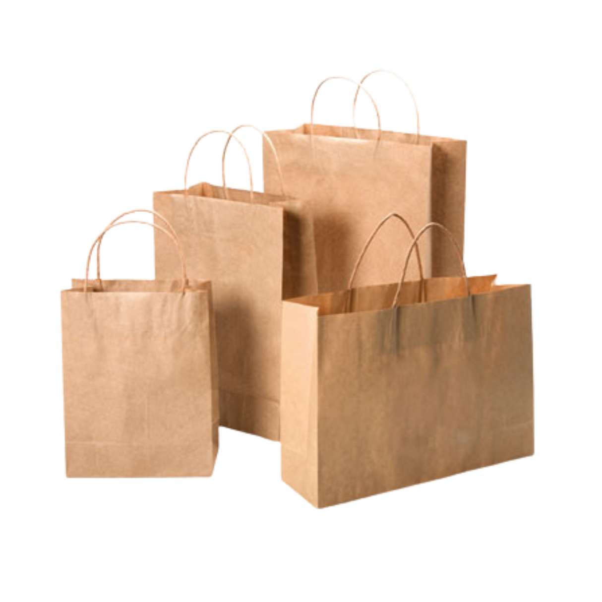 Paper Bag with Twisted Handle, Kraft - PB223-MC - 200 pcs