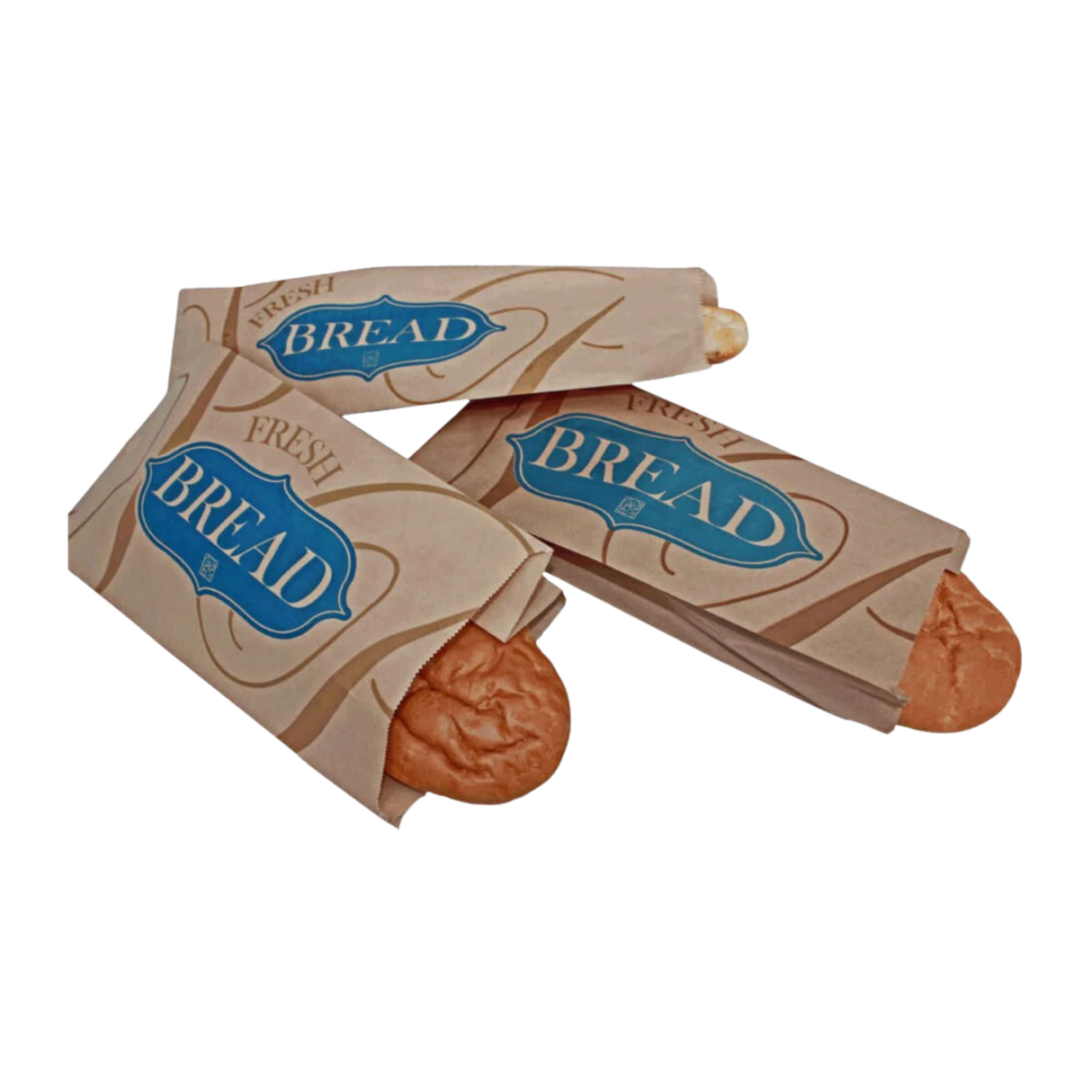 Medium Kraft Printed Fresh Bread Bags