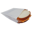6" x 0.75" x 6.75" Greaseproof White Sandwich Bags