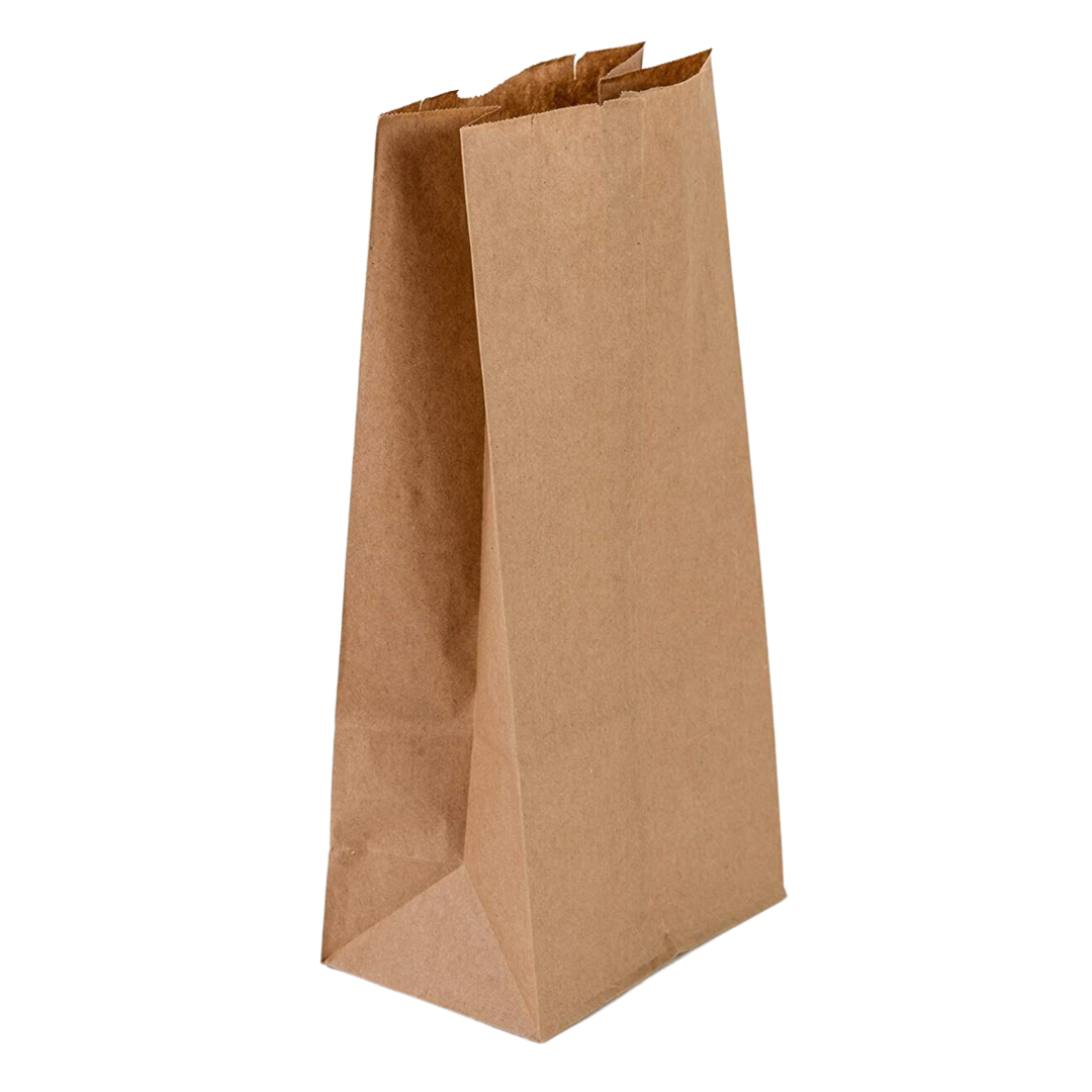 Paper Bags - Brown - PB5B-MC - 500 pcs, 12x7/S