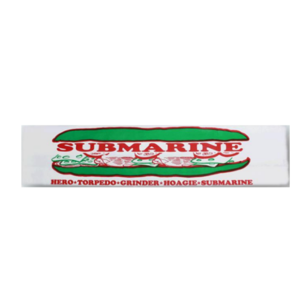 Submarine Bag (A435 / Printed Submarine Bags) 4" x 2.5" x 16"