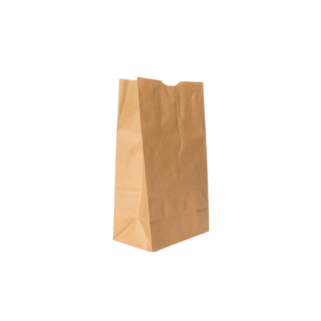 Paper Bags - Brown - PB6B-MC - 500 pcs, 12x7/S