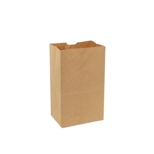 Paper Bags - Brown - PB8B - 500 pcs, 12x7/S