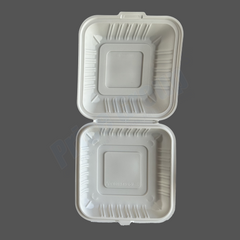 MFPP Take-Out Container 8" x 8"x 3", 1-Comp., White
