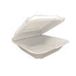 8" x 8" x 3" White MFPP Take-Out Container - 1-Comp.