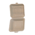 8" x 8" x 3.75" White MFPP Take-Out Container - 1-Comp.