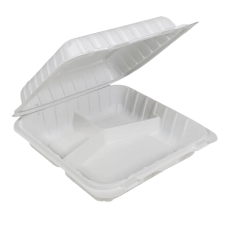 MFPP-Take-Out-Container-(SLPP-803)-8"-x-8"x-3",-3-Comp.---PCM