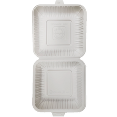 MFPP Take-Out Container (NG-091) 9" x 9.25" x 3", 1-Comp - New Gen