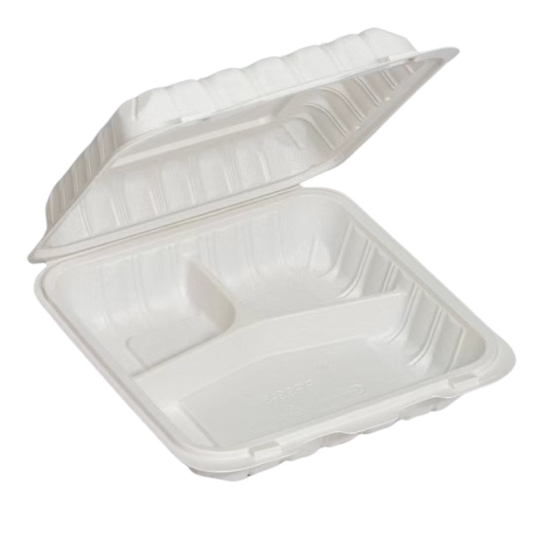 MFPP Take-Out Container (PC1993-MC) 9" x 9.25" x 3", 3-Comp. - Mark's Choice