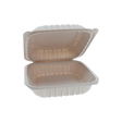 8.5" x 8.5" x 3" White MFPP Take-Out Container - 1-Comp.