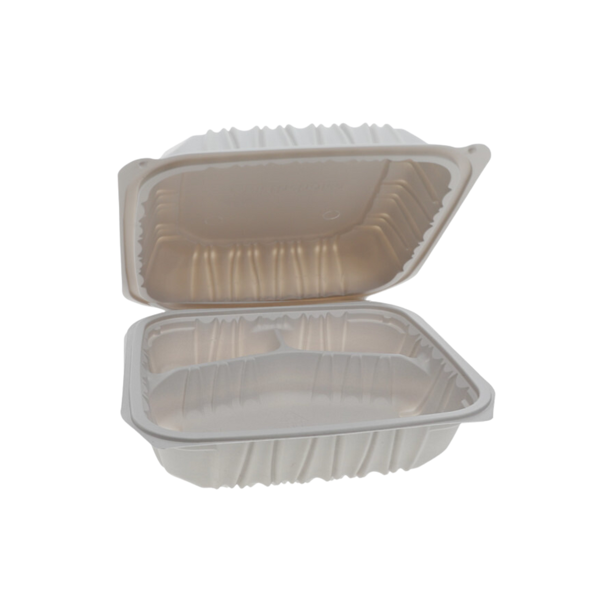 MFPP Take-Out Container (YCNW0853) 8.5" x 8.5" x 3", 3-Comp - Pactiv