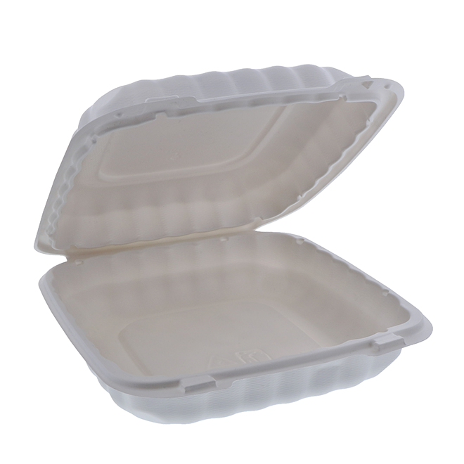 MFPP Take-Out Container (YCN809010000) 9" x 9" x 3", 1-Comp - Pactiv