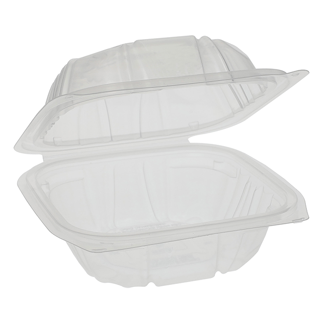 6" x 6" Clear PP Take-Out Container - 1-Comp.
