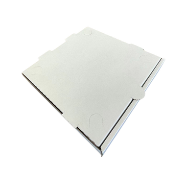 8" x 8" x 1.75" White E-Flute Pizza Box
