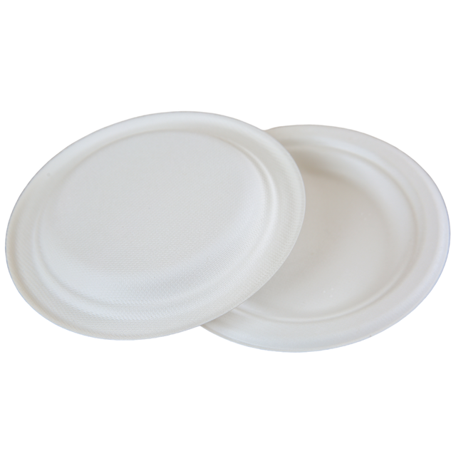 6" Round Sugarcane Plate
