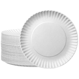 9" Uncoated Paper Plates