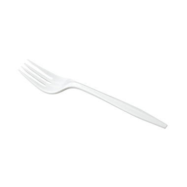 White Medium Plastic Forks