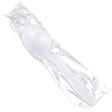 White Heavy Individually Wrapped Plastic Soup Spoons