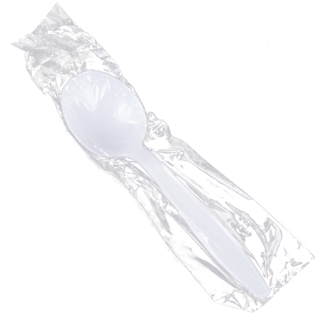 Plastic Soup Spoons - PLC-S-3 - 1000 pcs, 13/L